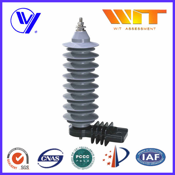 Quality 3KV - 66KV Zinc Oxide Polymer Surge Arrester with Beam Clamp Self - Standing for sale