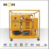 Quality 600-18000L/H Vacuum Oil Purifier 75KV BDV Mobile Type With 0.1% Gas Content for sale