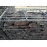 China Silver Wire Gabion Baskets , Gabion Wall Cages For Rock Retaining Walls factory