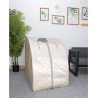 China Smartmak Oversized Infrared Portable One Person Sauna Set With Heating Foot Pad factory