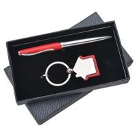 China Hot  Sale Product Logo custom Promotion Gift mens ladies gift set promotional pen keychain set factory