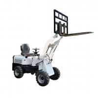 Quality Double Lifting Cylinder Electric Small Wheel Loader 700kg HTEL18 for sale