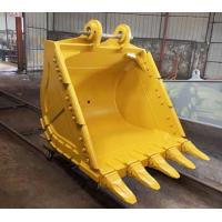 Quality Yellow Color Backhoe Rock Bucket Multifunctional 0.8-7 Cubic Meter Capacity for sale
