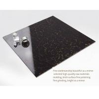 China Square Shiny Porcelain Floor Tiles 600*600mm Black Gold Rose Polished factory
