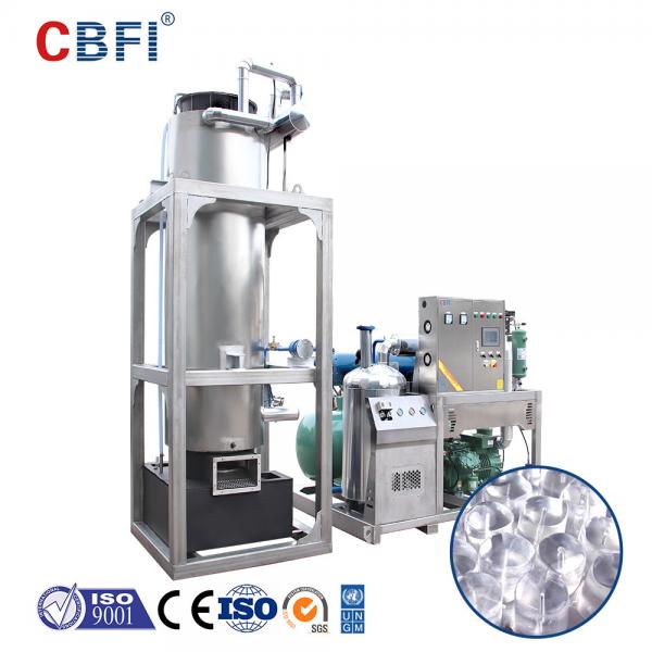 Quality 1 Ton To 60 Tons Daily Capacity Edible Ice Tube Machine For Produce Food Grade Ice for sale