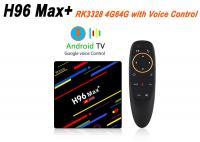 China H96 Max Plus Smart TV Box RK3328 4GB 64GB Android 8.1 USB3.0 Voice Control Support HD 4K Set-top Box factory