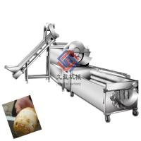 China Big Capacity Vegetable Fruit Production Line / Potato Washing And Peeling Machine for sale