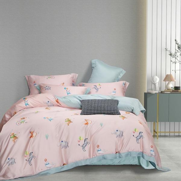 Quality Lyocell Floral 100% Tencel Bedding Sets Soft Cooling Pillowcases for sale