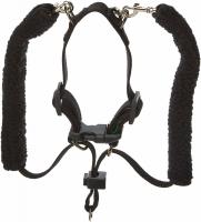 China Non Pull No Choke Black Dog Training Halter Harness Easy Step In Vest Collar factory