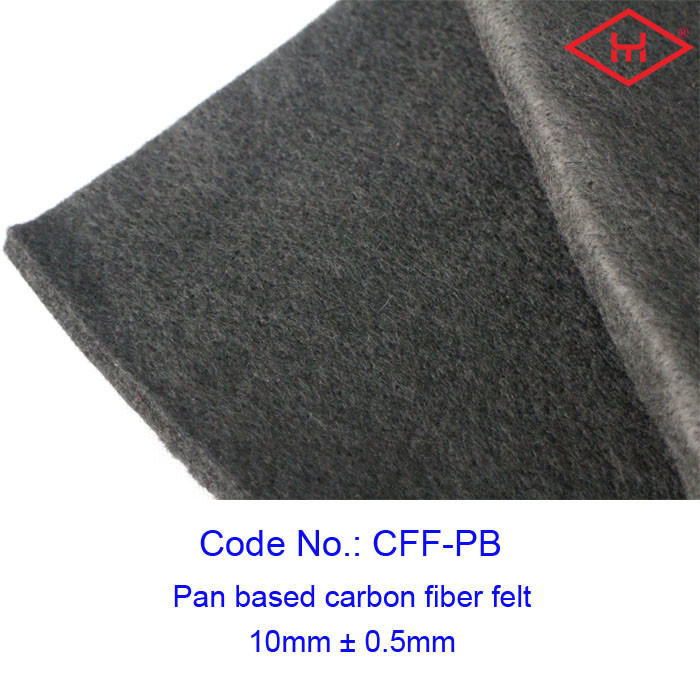 China 8mm Industrial Pan Based Carbon Fiber Felt Rolls 0.12 - 0.16g/cm3 factory