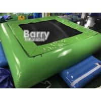 China PVC Tarpaulin Inflatable Water Toys Jumping Water Trampoline Bed Airtight Bouncer factory