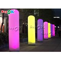 China Customized White Led Lighting Inflatable Model Pillar For Decoration for sale
