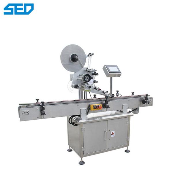 Quality 10-50tubes/Min Adjustable 1.1kw Top Side Adhesive Pasting Sticker Plane Bottle Labeling Machine Strong Power for sale