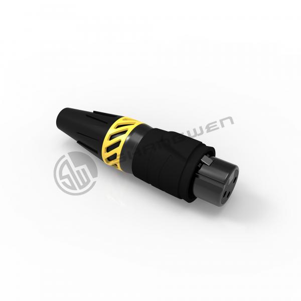 Quality 16A Wire XLR Connector 3 Pin Waterproof Ip65 Female Plug Outdoor for sale