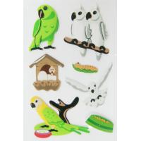 Quality Decorative Birdie Small Puffy Stickers , Soft Safe Diy Foam Stickers for sale