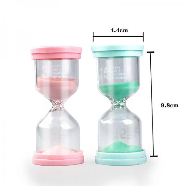Quality Wholesale price 5 minute 10 minute hourglass colored sand glass decorative hourglass glass sandtimers hourglass for sale