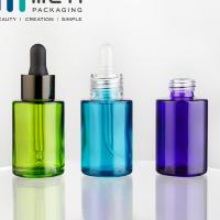 Buy cheap Refillable Glass Dropper Bottle Labeling 50ml Screw Cap Round from wholesalers