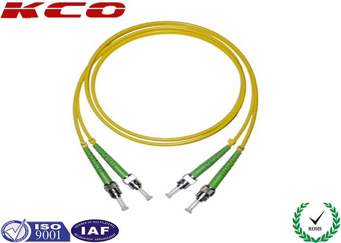 China ST / APC  ST Single Mode Fiber Optic Patch Cord Duplex Fiber to The Home factory