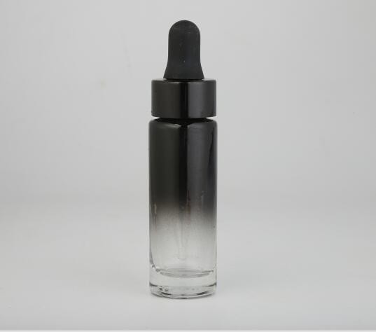 Quality 20ml Essential Oil Bottles Glass Dropper Bottles With Black Rubber Head Gradient Painting for sale