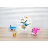 China DIY Cartoon Helicopter Clock Children's Arts And Crafts Sets Real Movement factory