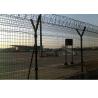 China ISO9001 2.5m Tall Pvc Coated Welded Wire Mesh Y Post Airport Security Fence factory