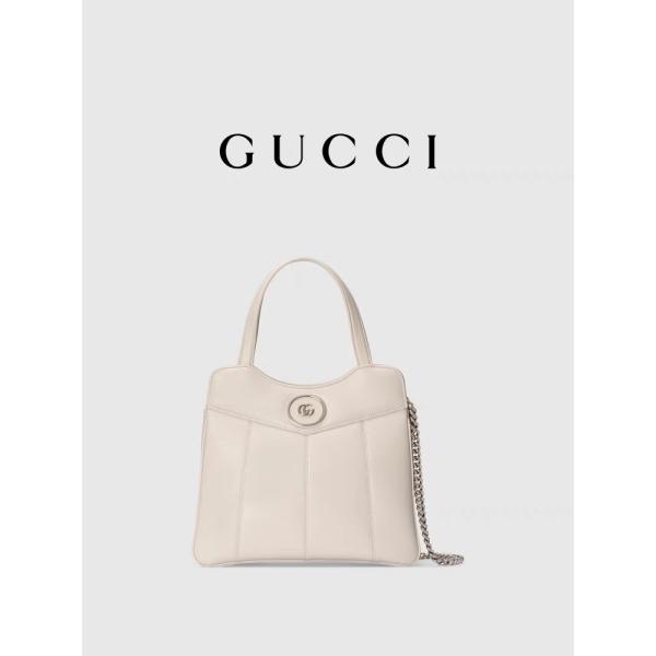 Quality Leather Palladium Tone Gucci Tote Mini Classic Silhouettes for sale