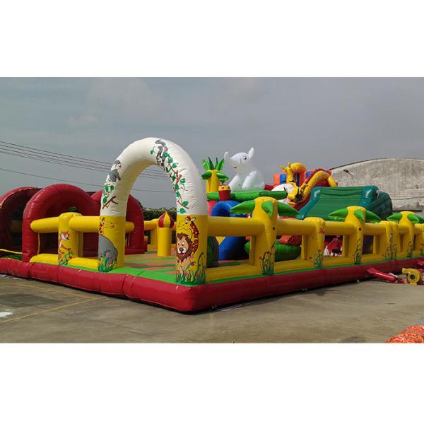 Quality Custom Design Commercial Inflatable Theme Park With 0.55mm PVC for sale