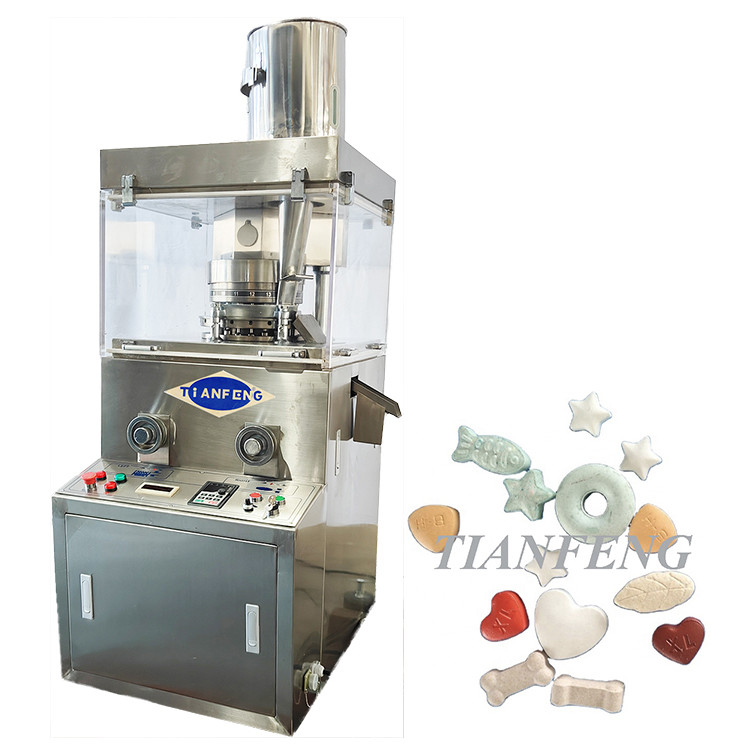 China Milk Mint Candy Pill Rotary Tablet Press Machine Mothball Tablet Compression Machine factory