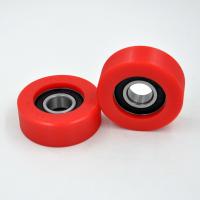 Quality Red Rubber Coated Roller Bearings Customize For Automation Machinery for sale