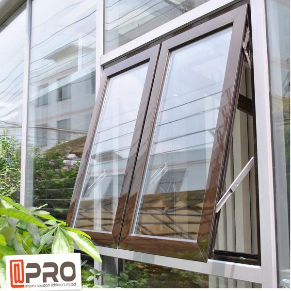 Quality Custom Made Aluminum Awning Side Hung Window Moisture Resistance side hung for sale