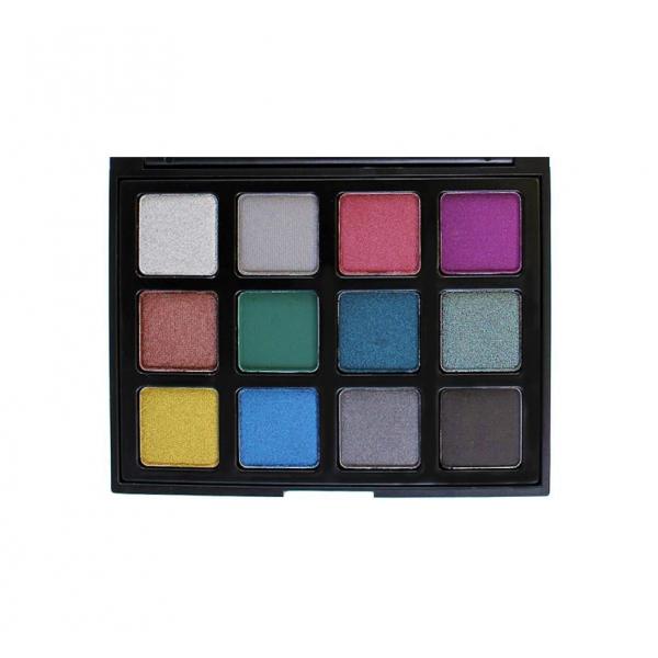 Quality Portable Women Eye Makeup Cosmetics Glitter Pigment Eyeshadow 12 Colors for sale