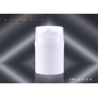 China Round empty airless travel bottles with pump , packaging containers for cosmetics for sale