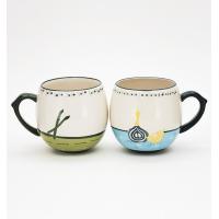 China Household 14oz Mug Set Coffee Cup customized printing mug coffee cup ceramic mugs with handle factory