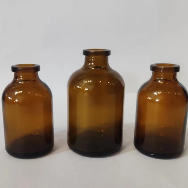 Quality Hot Stamping 20ml Molded Glass Vial Borosilicate Glass Reagent Bottle for sale