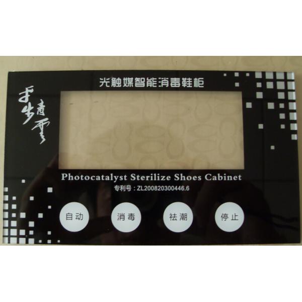 Quality Black Waterproof Membrane Switch Heat Resisting Flexible Remote Control Panel for sale