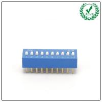 China 2.54mm ROHS Material Slide Dip Switch , 5 Position 10 Pin Dip Switch factory