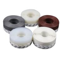 Quality 25mm Self Adhesive Door Sweep Draft Stopper Silicone Rubber Door Seal Anti Collision for sale