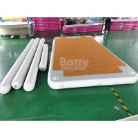 China Drop Stitch PVC Wood Style Inflatable Swim Platform For Boat With Boat Dock Bumper factory