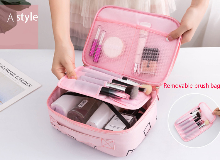 China Web celebrity makeup bag girl small portable travel storage bag and cosmetic box with large capacity factory