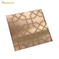 Quality Mirror Rose Gold Finish 304 201 Stainless Steel Sheet Elevator Plate for sale