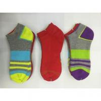China Customized logo, design, color knitted 100% Cotton Stripe Sports Socks factory