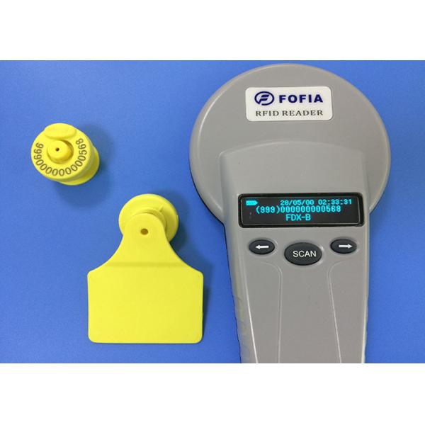 Quality RFID Animal Electronic Ear Tags For Livestock Identification , 134.2khz Frequency for sale