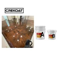 China Super Gloss Clear Industrial Metallic Epoxy Floor Coating Two Components for sale