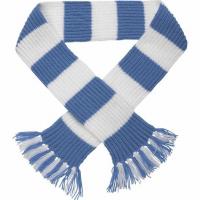 China 50cm Winter Wool Free Striped Scarf Knitting Pattern With Embroidery Logo factory