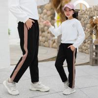 China 95% Cotton 5% Spandex Girls Elastic Waist Pants 120cm To 160cm factory