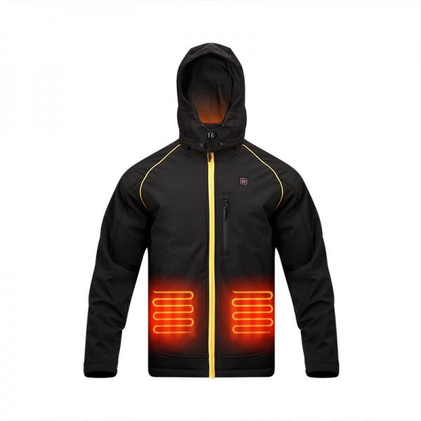 Quality Windproof Electric Heated Jacket S-3XL Men Hooded Jacket for sale