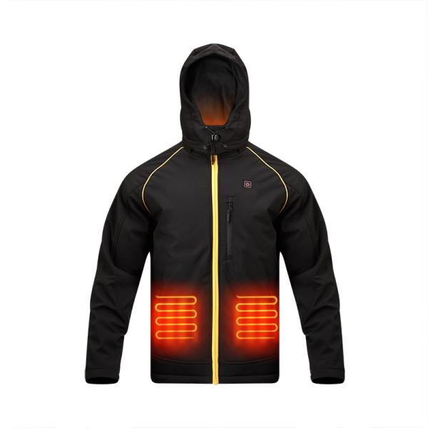 Quality Windproof Electric Heated Jacket S-3XL Men Hooded Jacket for sale