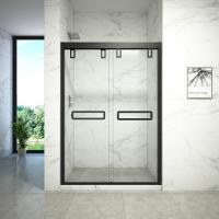 China Toughened Glass Double Sliding Door For Shower Room for sale