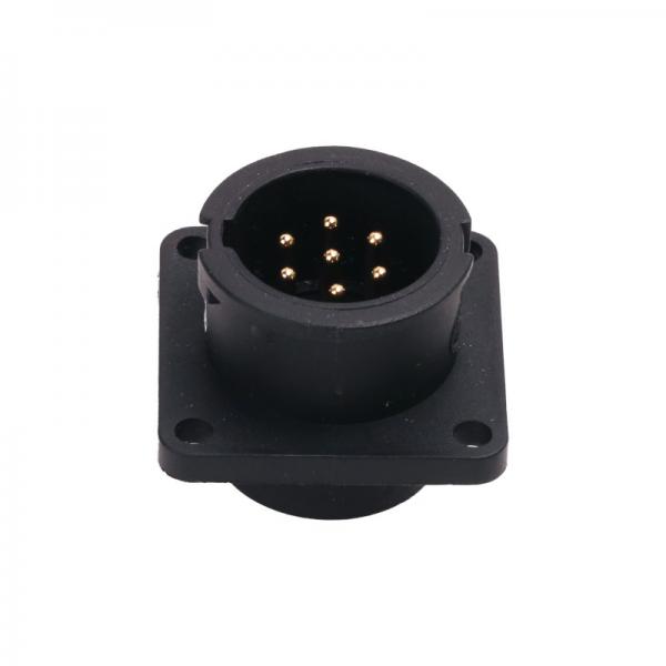 Quality Square Flange 7 Pin Waterproof Connector IP68 Panel Mount Connector for sale