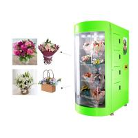 China Indoor Outdoor Use High-end Intelligent Flower Vending Machine with Transparent Glass Window and Remote Control for sale